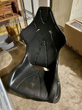 Black plastic racing bucket seat - thumbnail 1 of 3