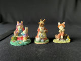 Set of Rabbit Figurines with Market Accessories - thumbnail 1 of 13