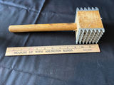 Vintage Red glass goblets, a wooden meat tenderizer, and 2 glass mason containers - thumbnail 9 of 10
