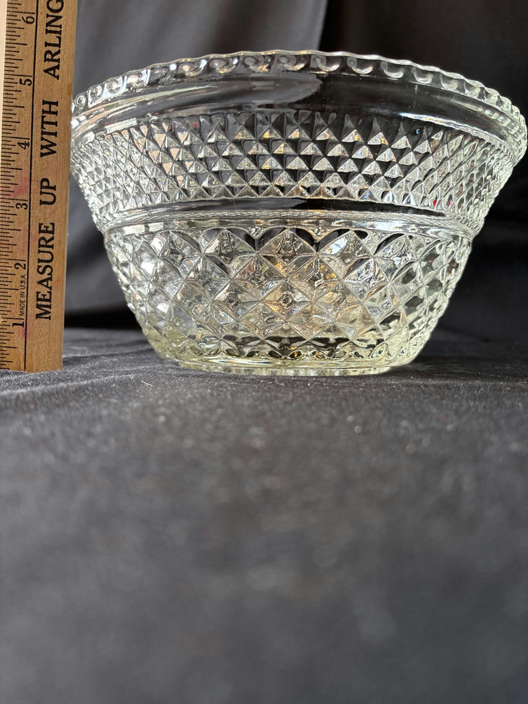 Vintage Cut-glass bowl and a glass tumbler - image 4 of 6
