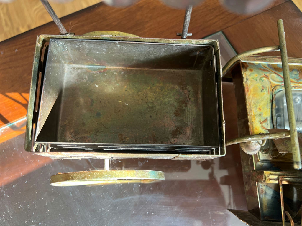 Mid-Century Copper and Brass Sculptures: Saloon Piano Man, Ice Cream Wagon - image 4 of 8