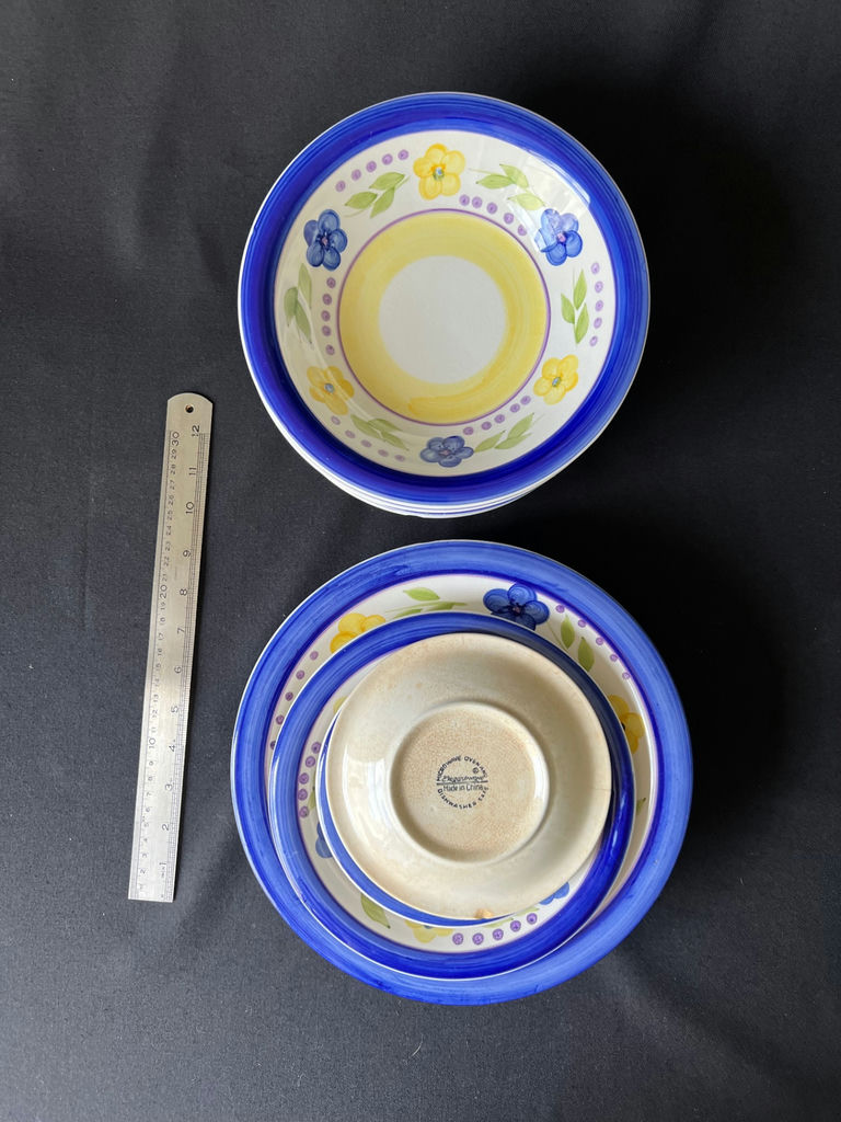 Vintage "Elegantware" Mediterranean-inspired Dinnerware: Plates, Saucers and Bowls - image 2 of 5