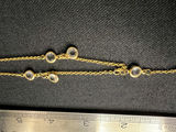 Two-tone pendant necklace set with purple heart and decorative charms - thumbnail 6 of 10