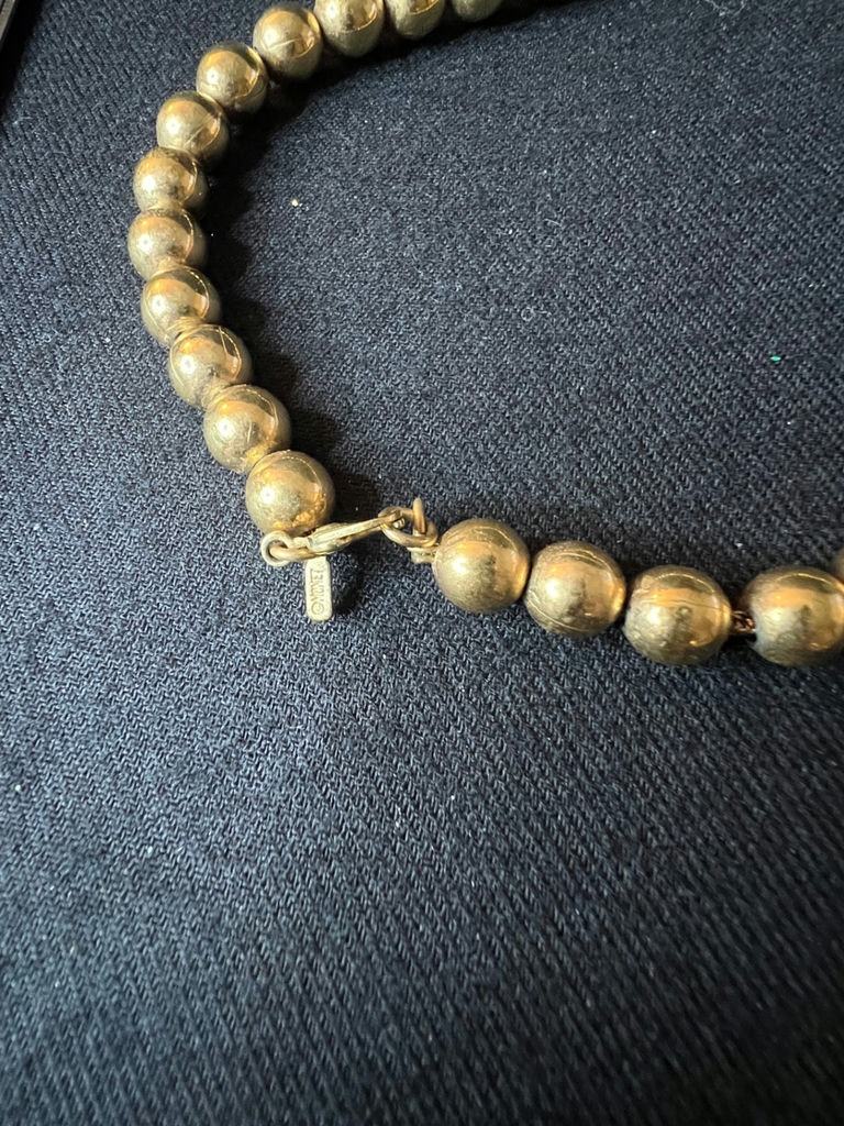 Beaded necklace collection in blue, black and gold tones - image 12 of 12