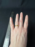 Gold-toned ring and cz-studded teardrop pendant necklace - thumbnail 2 of 8