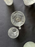 Crystal glassware set with starburst pattern - thumbnail 5 of 25