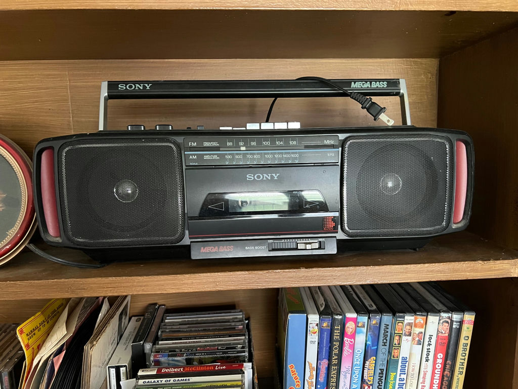 Collection of vintage boomboxes and media devices - image 12 of 22