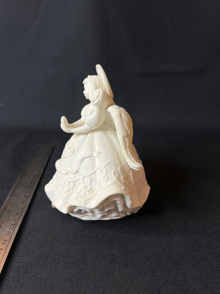 Cream-colored angel figurine and Angel music box - image 12 of 13