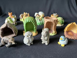 Vintage Franklin Mint "Woodland Surprises" full set of 12 animal figurines - thumbnail 8 of 9
