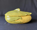 Shawnee Pottery "Corn King" Large Casserole & Corn Glass Vase/Planter and Candle Holders - thumbnail 1 of 13