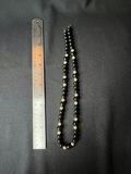 Beaded necklace collection in blue, black and gold tones - thumbnail 7 of 12