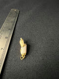 Gold-tone shell pendants and pearl-accent leaf brooch - thumbnail 1 of 9