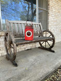 Vintage red metal railway signal lantern - thumbnail 4 of 6