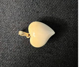 Vintage Ivory heart pendant, duck charm ring, and green-bead ring - thumbnail 2 of 11