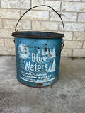 Antique metal bait buckets and enameled pot - thumbnail 1 of 19