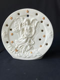 Mid-century, California Pottery mini pitcher with bowl and decorative angel relief plaque - thumbnail 6 of 9