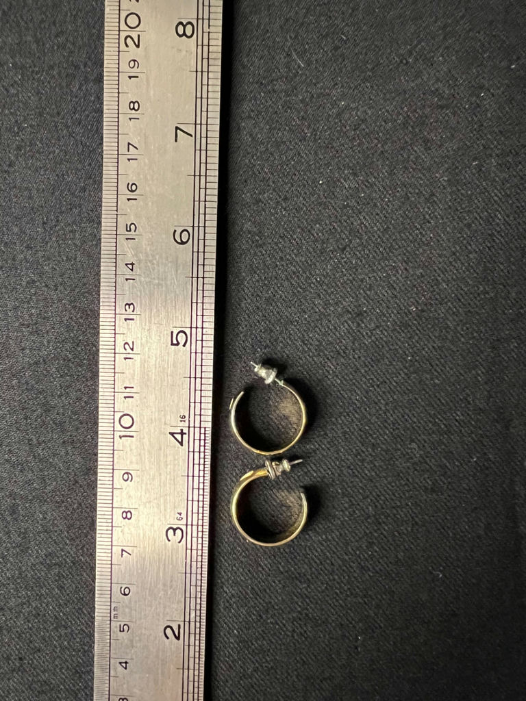 Gold-tone jewelry collection with deer charm and beaded hoops - image 8 of 12