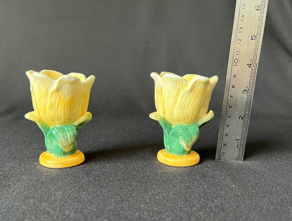 Shawnee Pottery "Corn King" Large Casserole & Corn Glass Vase/Planter and Candle Holders - image 7 of 13