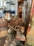 Mid-Century Copper and Brass Sculptures: Saloon Piano Man, Ice Cream Wagon - thumbnail 8 of 8