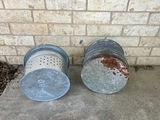 Antique metal bait buckets and enameled pot - thumbnail 9 of 19