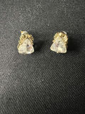Assorted small earrings: crystal-stone and bead-cluster studs - thumbnail 8 of 9