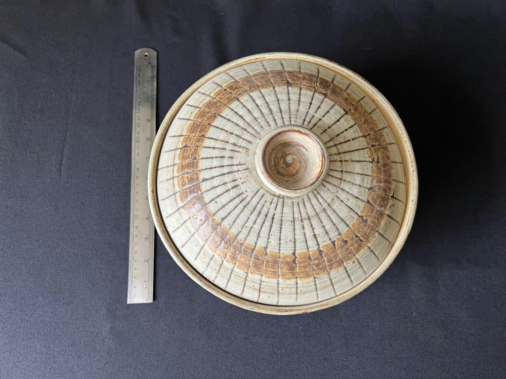 Vintage Pottery Bowl with Lid - image 1 of 4