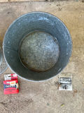 Antique metal bait buckets and enameled pot - thumbnail 10 of 19
