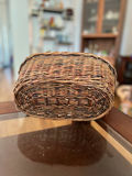 Oval handwoven wicker basket with handle and small wicker basket - thumbnail 11 of 14