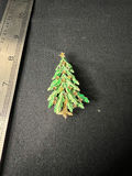 Assorted jewelry pins: Christmas tree, M, seashell pendant, and rose pendant - thumbnail 5 of 16