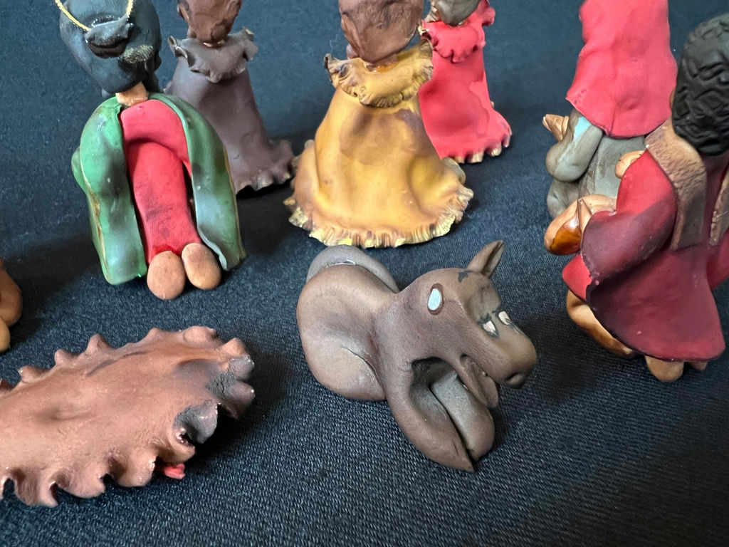 Clay Nativity Scene Figurine Set and Nativity Music Box - image 6 of 14