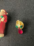 Christmas-themed beaded earrings and pins collection - thumbnail 2 of 9