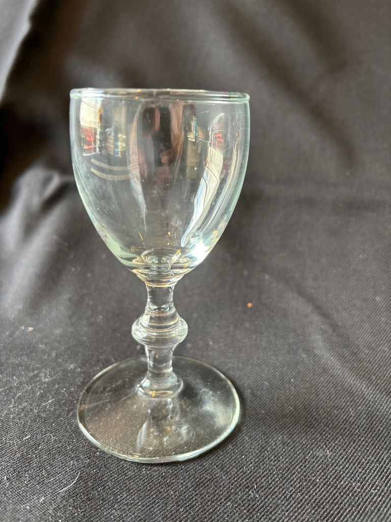 Vintage Ceramic Creamer Pitcher, Glass Goblets, and a Port Glass - image 7 of 7