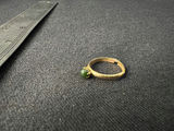 Vintage Ivory heart pendant, duck charm ring, and green-bead ring - thumbnail 11 of 11