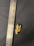 Gold-tone shell pendants and pearl-accent leaf brooch - thumbnail 8 of 9