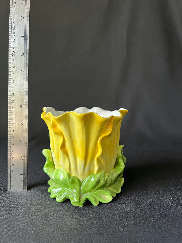 Shawnee Pottery "Corn King" Large Casserole & Corn Glass Vase/Planter and Candle Holders - image 11 of 13