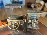 Mid-Century Copper and Brass Sculptures: Saloon Piano Man, Ice Cream Wagon - thumbnail 1 of 8