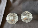 Crystal cake stand with matching dome, crystal candle holders and diamond cut salt and pepper shaker bottles - thumbnail 5 of 10
