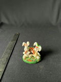 Two white bunny figurines with carrot basket - thumbnail 6 of 9