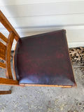Antique Victorian Round Oak Pedestal Claw Foot Dining Set - thumbnail 8 of 10