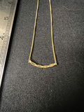 Gold-tone chain necklace with red beads - thumbnail 3 of 8