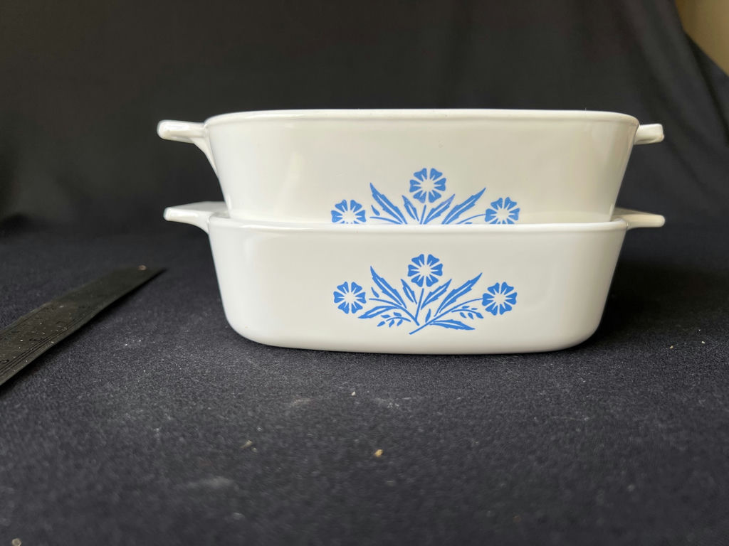 Two CorningWare floral casserole dishes - image 2 of 9