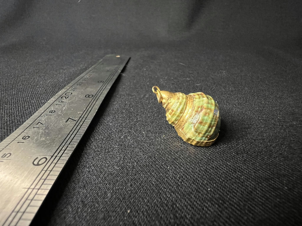 Assorted jewelry pins: Christmas tree, M, seashell pendant, and rose pendant - image 11 of 16