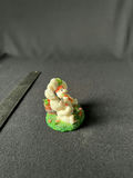 Two white bunny figurines with carrot basket - thumbnail 7 of 9