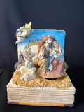 Noah's Ark Diorama on Music Box Pedestal and Musical Nativity Scene in Book - thumbnail 13 of 18