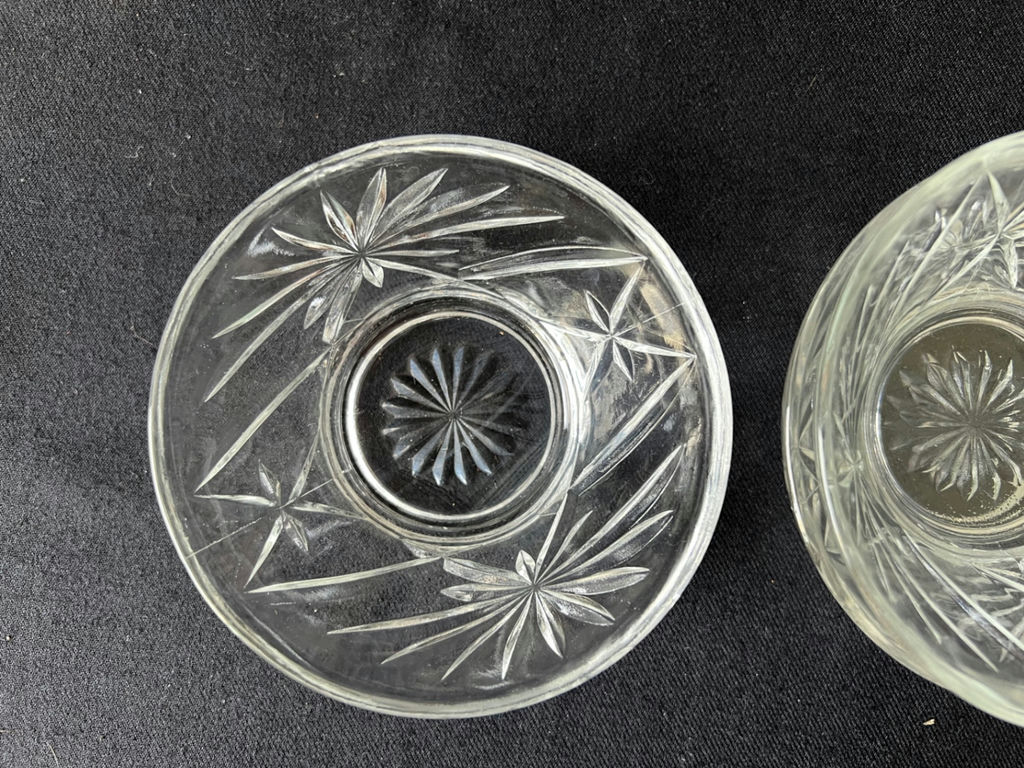 Crystal glassware set with starburst pattern - image 4 of 25