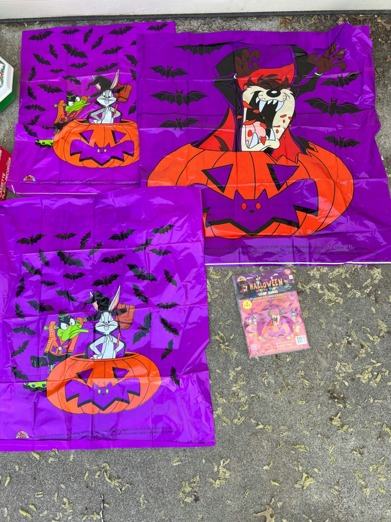 Vintage Halloween decorations and costumes assortment (1960's-80's) - image 8 of 17