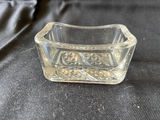 Vintage Diamond-pattern pressed glass cocktail set and glass butter dish - thumbnail 11 of 16