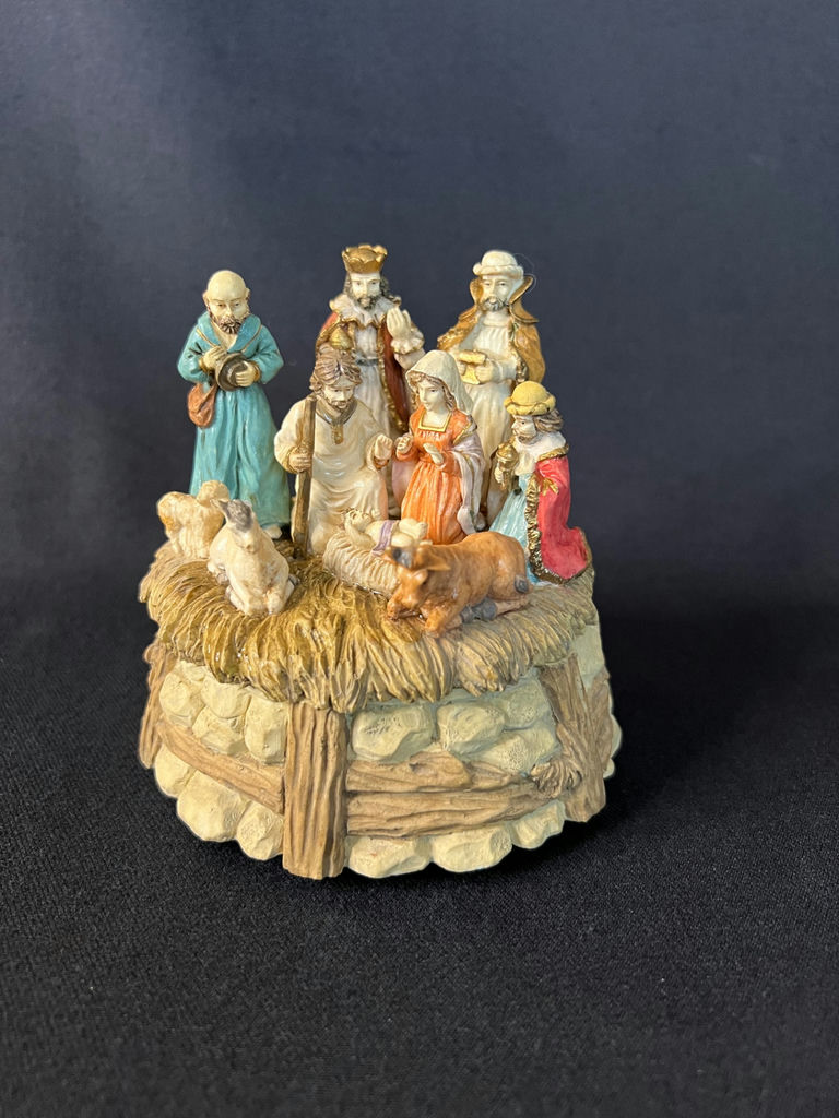Clay Nativity Scene Figurine Set and Nativity Music Box - image 7 of 14