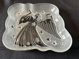 Decorative frosted glass angel dish, Antique rose-pattern ceramic pitcher, and Kitchen Prayer heart plate - thumbnail 4 of 10