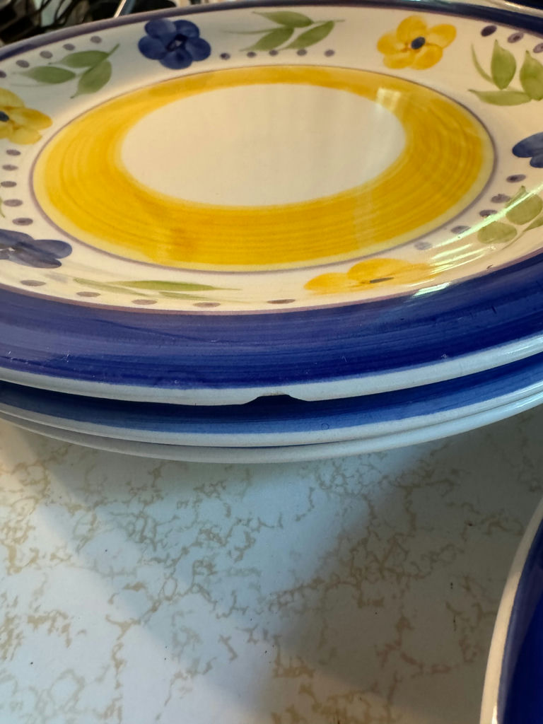 Vintage "Elegantware" Mediterranean-inspired Dinnerware: Plates, Saucers and Bowls - image 3 of 5